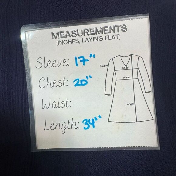 Naif Women's navy blue Embroidered Flowy Peasant Midi Dress, SZ XL - Picture 9 of 9